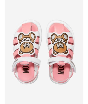 Moschino Girls Leather Teddy Bear Sandals Venez découvrir notre 