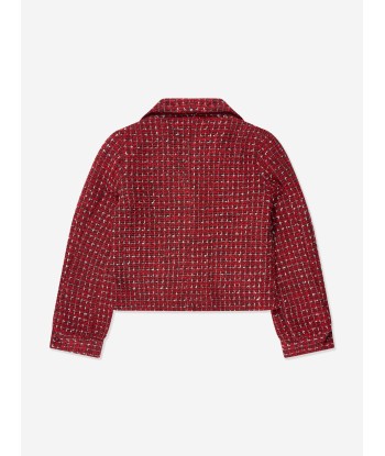 Guess Girls Boucle Blazer in Red Par le système avancé 