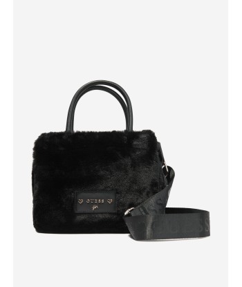 Guess Girls Furry Mini Tote Bag in Black En savoir plus