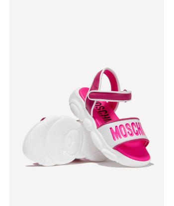 Moschino Girls Leather Logo Print Sandals l'évolution des habitudes 