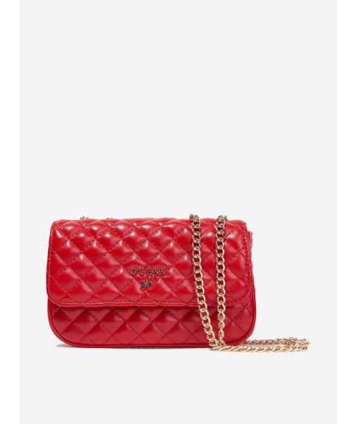 Guess Girls Mini Convertible Crossbody Bag in Red Faites des économies