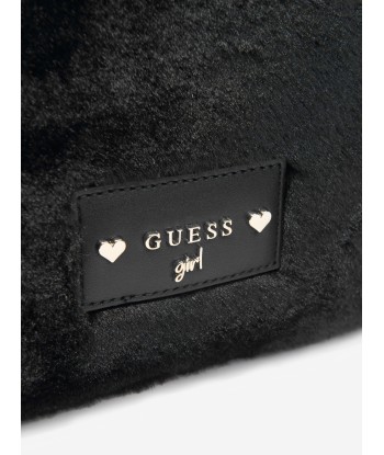 Guess Girls Furry Mini Tote Bag in Black En savoir plus