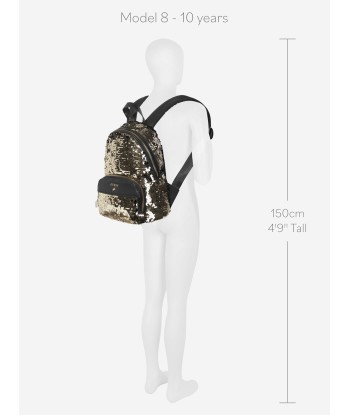 Guess Girls Flip Sequins Backpack in Black le concept de la Pate a emporter 