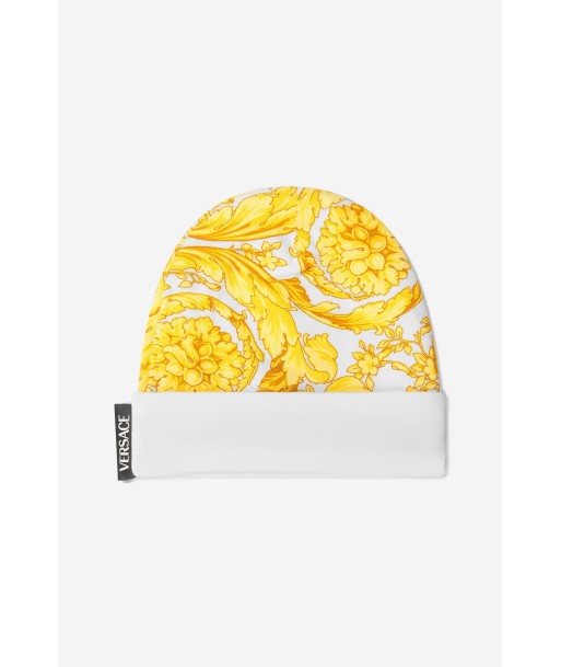 Versace Baby Unisex Cotton Barocco Print Hat Amélioration de cerveau avec