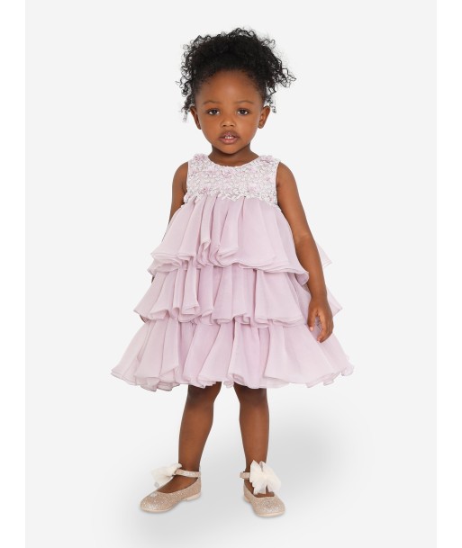 Maison Ava Girls Lumi Dress in Misty Lavender prix pour 