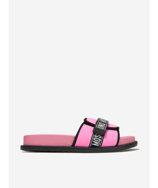 Moschino Girls Logo Slides les muscles