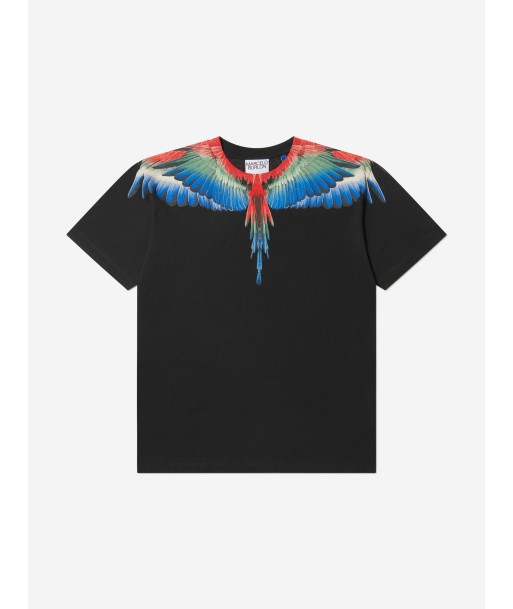 Marcelo Burlon Boys Cotton Short Sleeve Wings T-Shirt vous aussi creer 