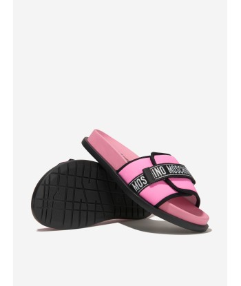 Moschino Girls Logo Slides les muscles