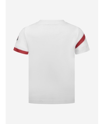 Moncler Enfant Moncler Boys Cotton Logo Print T-Shirt pour bénéficier 