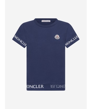 Moncler Enfant Moncler Girls Cotton Logo T-Shirt En savoir plus