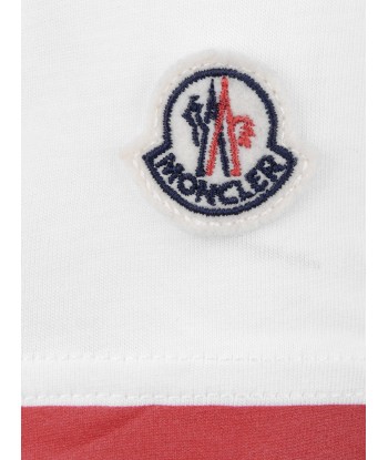 Moncler Enfant Moncler Boys Cotton Logo Print T-Shirt pour bénéficier 