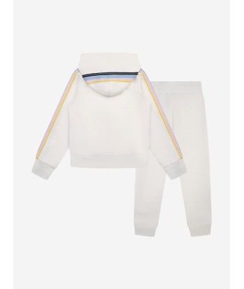 Moncler Enfant Moncler Girls Ivory Cotton Tracksuit Venez découvrir notre 