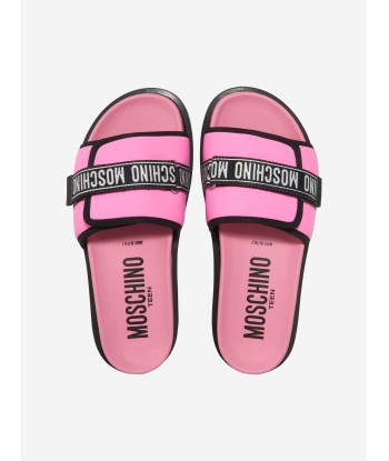 Moschino Girls Logo Slides les muscles