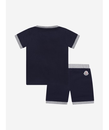 Moncler Enfant Baby Boys Shorts Set - Blue Cotton Shorts Set vente chaude votre 