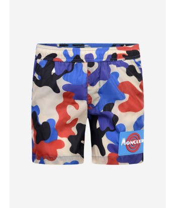 Moncler Enfant Boys Swim Shorts - & Red Camouflage Swim Shorts online