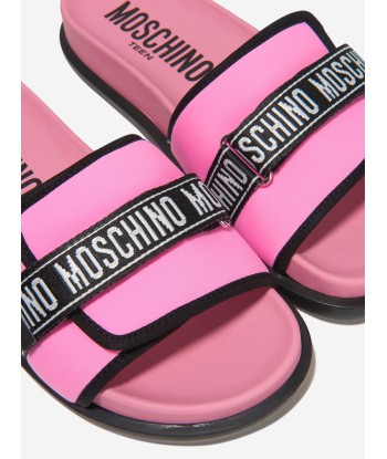 Moschino Girls Logo Slides les muscles