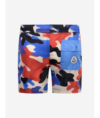 Moncler Enfant Boys Swim Shorts - & Red Camouflage Swim Shorts online