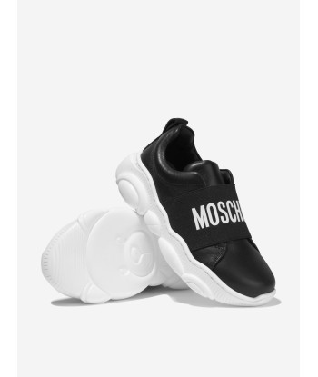 Moschino Unisex Leather Logo Band Slip On Trainers l'évolution des habitudes 