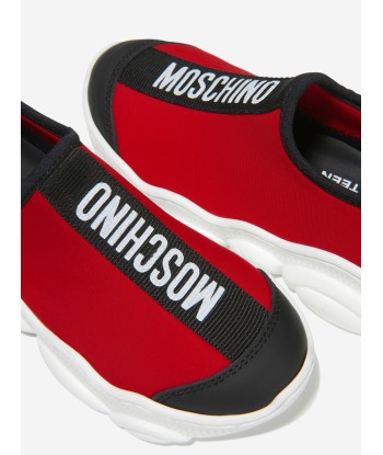 Moschino Unisex Logo Slip On Trainers les ligaments