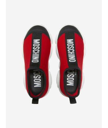 Moschino Unisex Logo Slip On Trainers les ligaments