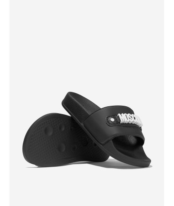 Moschino Girls PVC Logo Slides de votre