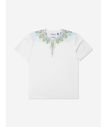 Marcelo Burlon Boys Cotton Bandana Wings Print T-Shirt Voir les baskets