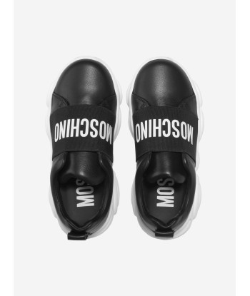 Moschino Unisex Leather Logo Band Slip On Trainers l'évolution des habitudes 