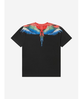 Marcelo Burlon Boys Cotton Short Sleeve Wings T-Shirt vous aussi creer 