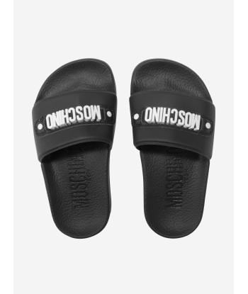 Moschino Girls PVC Logo Slides de votre