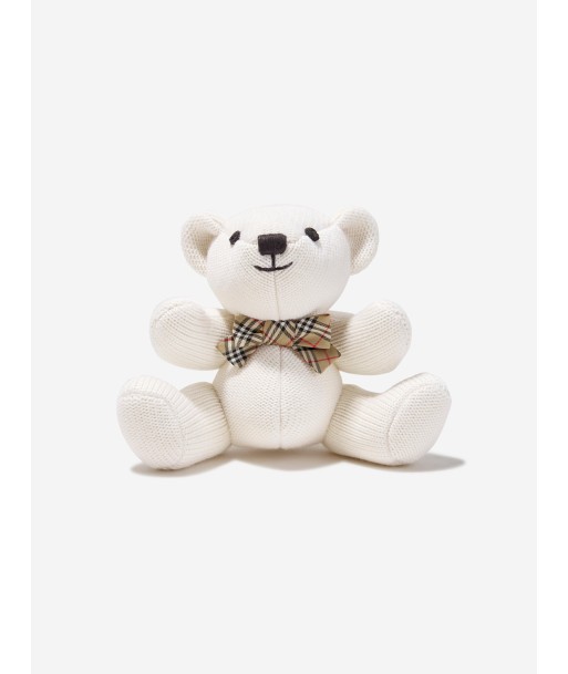 Burberry Baby Bear Rattle in Ivory de votre