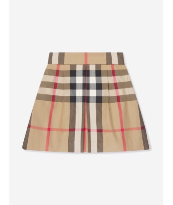 Burberry Girls Anjelica Check Skirt in Beige 2023