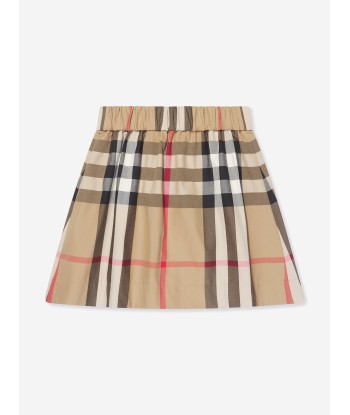 Burberry Girls Anjelica Check Skirt in Beige 2023