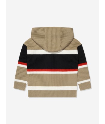 Burberry Boys Grayson Stripe Hoodie in Archive Beige les ctes