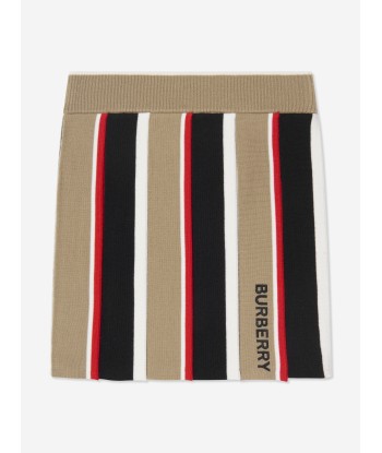 Burberry Girls Amelia Stripe Skirt in Archive Beige de la marque