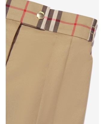 Burberry Girls Hermia Trousers in Archive Beige le des métaux précieux