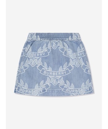 Burberry Girls Maxine Crest Skirt in Blue vente chaude votre 