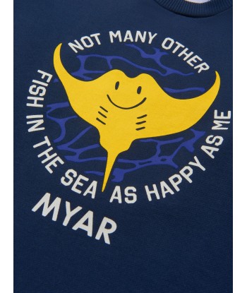 Myar Boys Cotton Fish Print Sweatshirt Economisez 