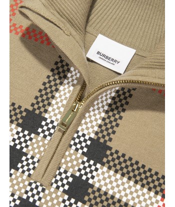 Burberry Girls Ginny Cape in Archive Beige Check Les magasins à Paris