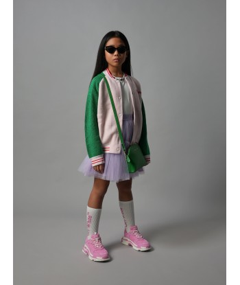 Burberry Girls Aislinn Knit Sports Jacket in Pink pas cheres