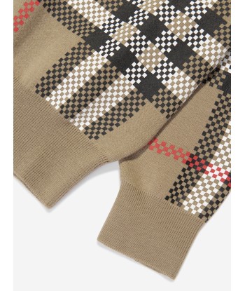 Burberry Girls Holly Jumper in Archive Beige Check Comment ça marche