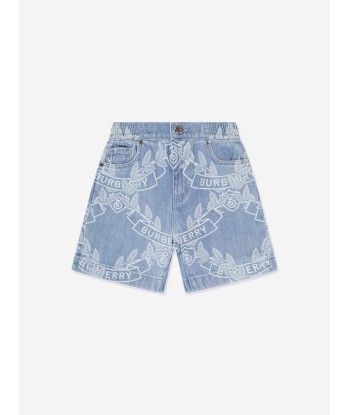 Burberry Boys Castiel Crest Shorts in Blue 50-70% off 