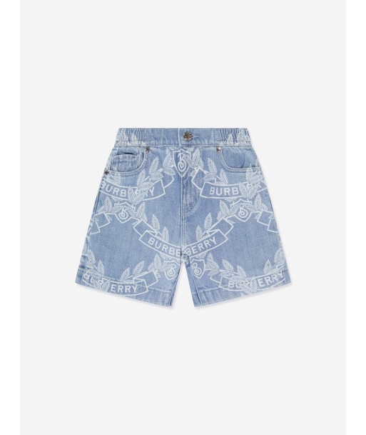 Burberry Boys Castiel Crest Shorts in Blue 50-70% off 