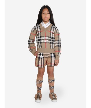 Burberry Girls Holly Jumper in Archive Beige Check Comment ça marche