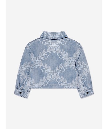 Burberry Girls Jeanette Crest Short Jacket in Blue Comparez plus de prix