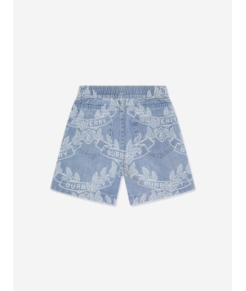 Burberry Boys Castiel Crest Shorts in Blue 50-70% off 