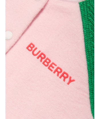 Burberry Girls Aislinn Knit Sports Jacket in Pink pas cheres