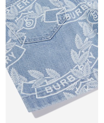 Burberry Boys Castiel Crest Shorts in Blue 50-70% off 