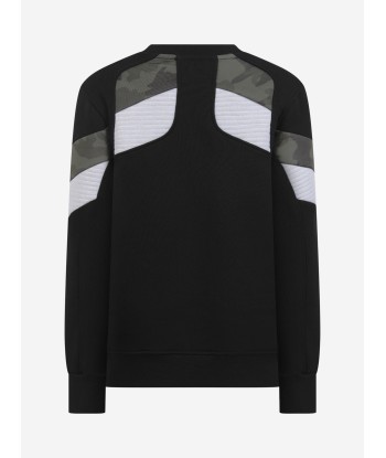 Neil Barrett Boys & Camouflage Trim Sweater Comment ça marche