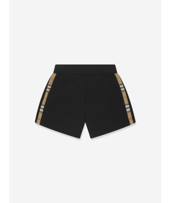 Burberry Girls Caterina Check Shorts in Black de l' environnement