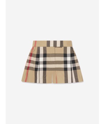 Burberry Girls Nicoletta Shorts in Archive Check Beige du meilleur 